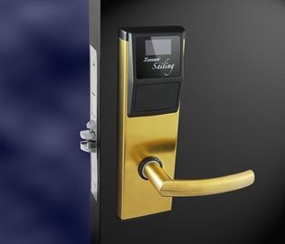 China Gold Electronic Hotel Locks ANSI Standard Mortise With All Angle View supplier