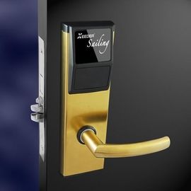 China L5121-MK Hotel Electronic Door Locks ANSI Standard Mortise Gold Color supplier