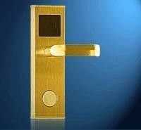 China Gold Electronic Card Door Lock Home Stand Alone Keycard Lock L5118-M1 supplier