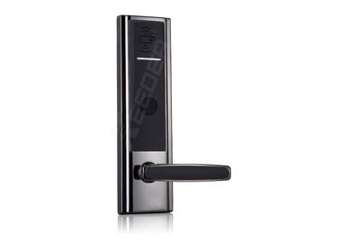 China Silver Hotel Card Reader Locks , Hotel Key Card Lock L1820H DND Function Enabled supplier