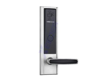 China Security Card Door Locks , Card Lock For Hotel Doors Silver Color supplier
