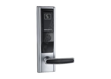 China Hotel Key Card Lock , Hotel Card Reader Locks Satin Stainless Steel Finish supplier