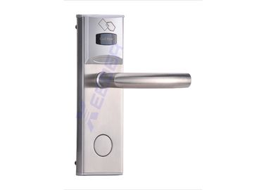China Silver Hotel Room Door Locks , Hotel Door Hardware 40mm-50mm Thickness supplier