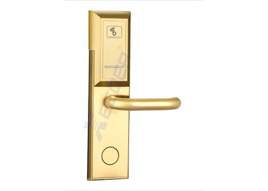 China Gold Color Hotel Door Locks , Hotel Room Security Door Locks L1102JS supplier