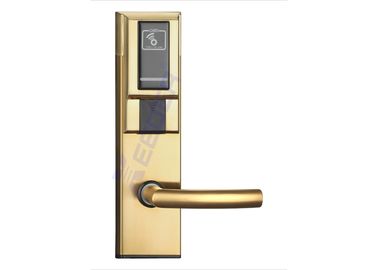 Golden Electronic Key Card Door Locks Mifare 1K S50 Card Required